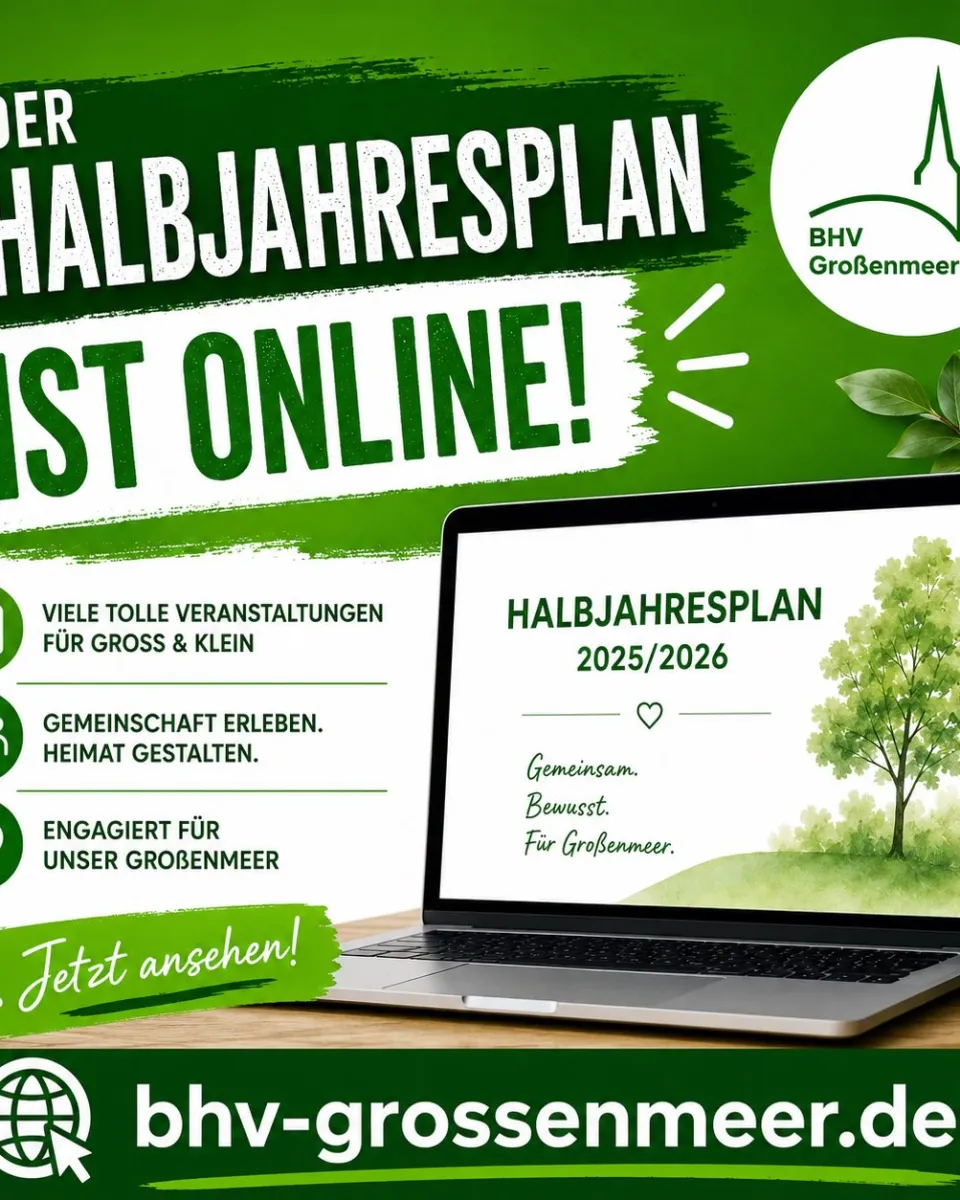 🌿 Der Halbjahresplan ist online! 🌿 Was steht in den nächsten Monaten beim an? 🗓️ Von Veranstaltungen über gemeinsame Akt …