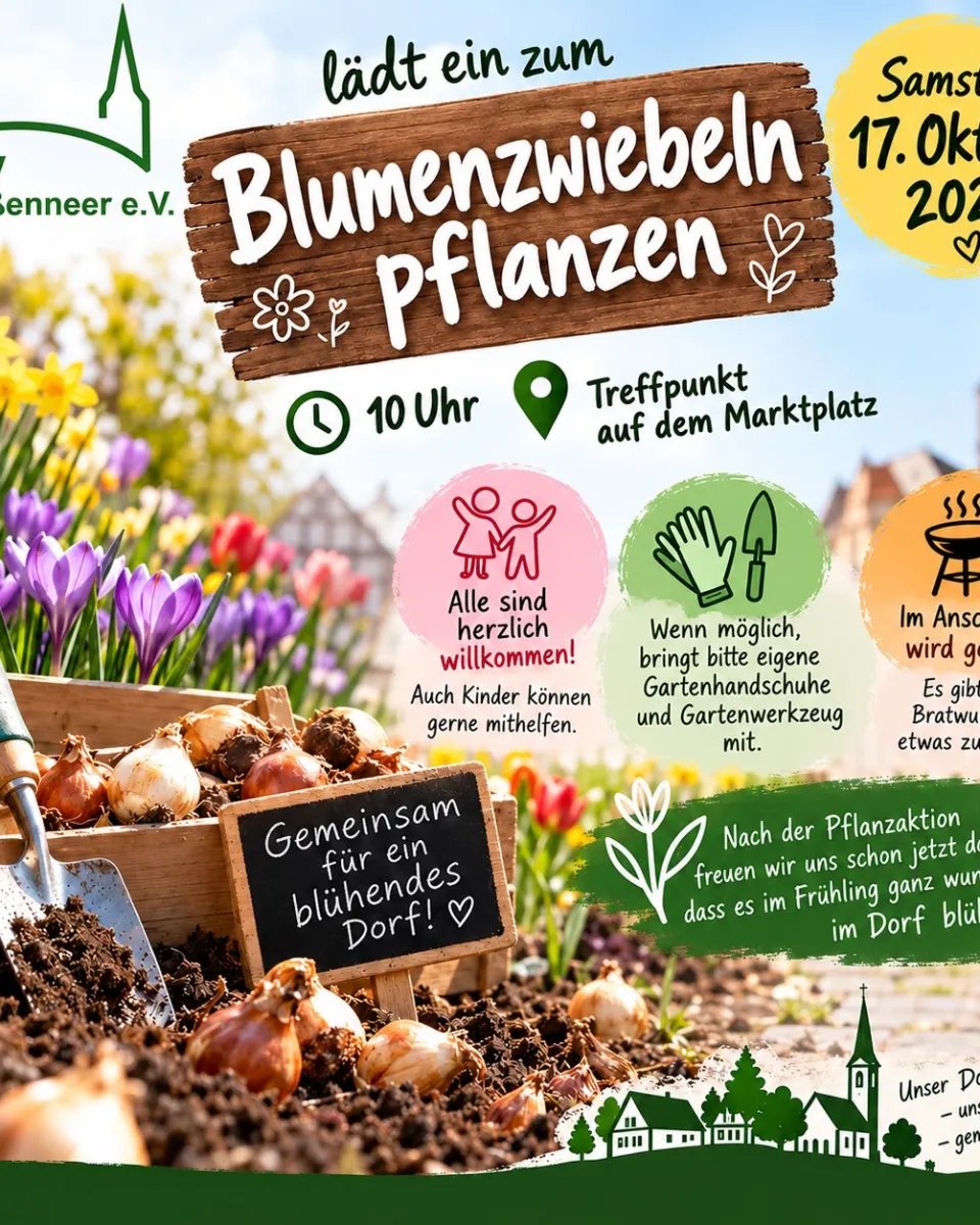 🌷 Gemeinsam für ein blühendes Großenmeer! 🌷 Der Bürger- und Heimatverein Großenmeer e.V. (BHV) lädt herzlich zum gemeins …