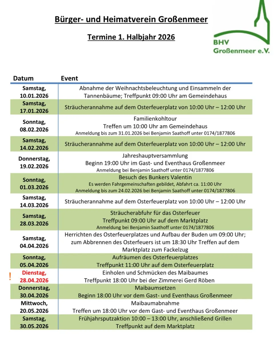 +++Wichtige Information - Terminänderung+++ Dieses Jahr holen und schmücken wir unseren Maibaum bereits am Di., 28.04.20 …