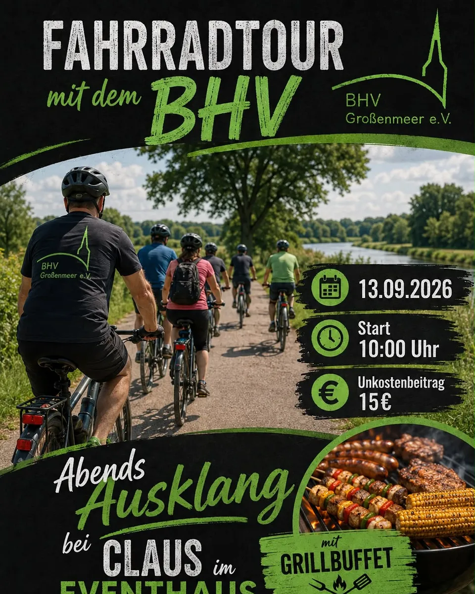 🚴 Save the Date 🚴‍♀️ Am 13.09.2026 heißt es wieder: rauf aufs Fahrrad und gemeinsam unterwegs sein! 🚲 Freut euch auf ein …